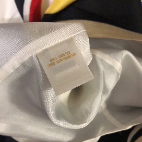 NWT Kate Spade Live Colorfully Silk Stripe Sleeveless Cowl Neck Top - Picture 7 of 8